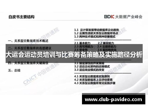 大运会运动员培训与比赛筹备策略及实施路径分析 大运会运动员培训与比赛筹备策略及实施路径分析
