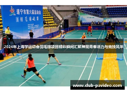 2024年上海学运动会羽毛球项目精彩瞬间汇聚展现青春活力与竞技风采 2024年上海学运动会羽毛球项目精彩瞬间汇聚展现青春活力与竞技风采